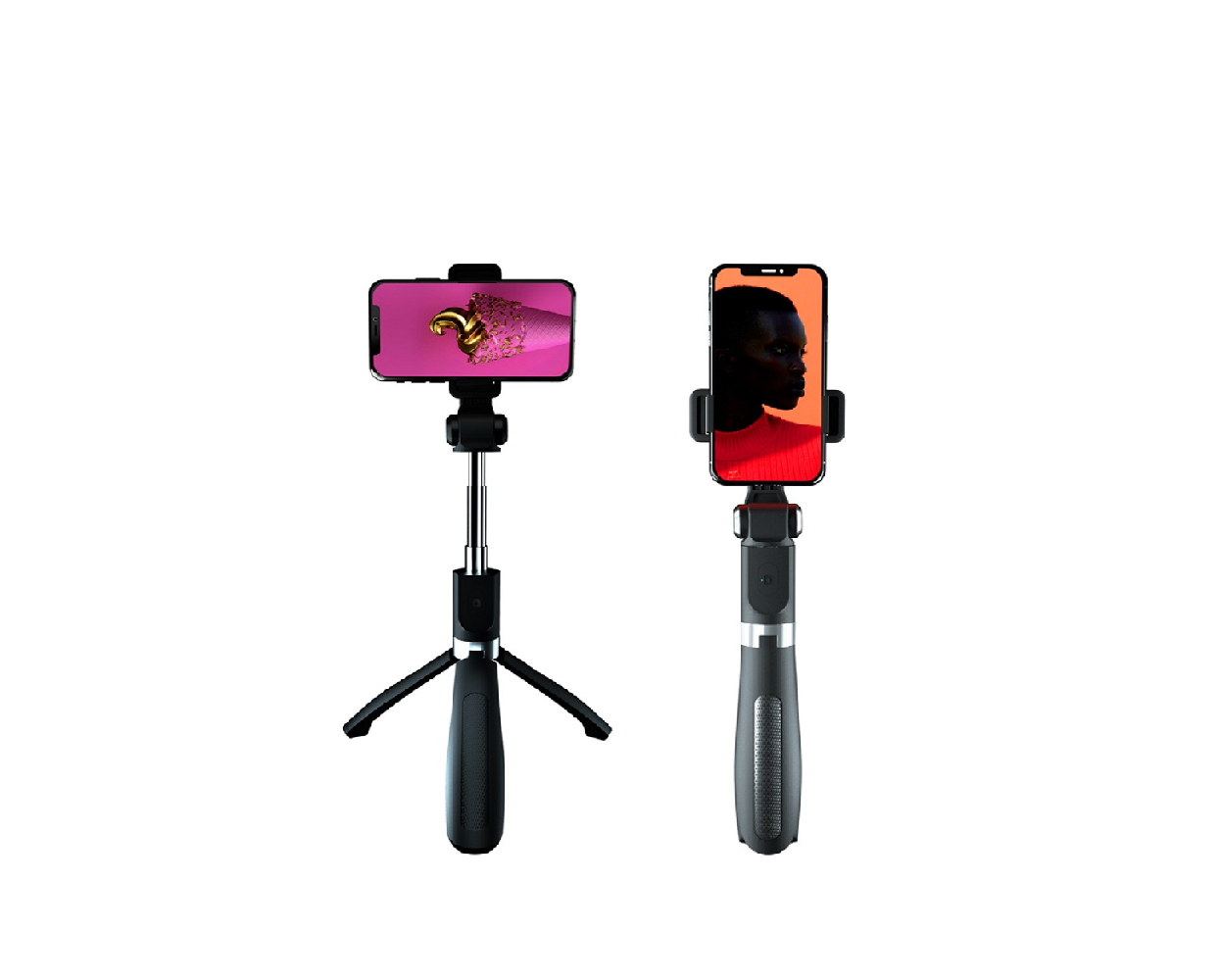 Asmenukių lazda XO SS08 Tripod Bluetooth juoda