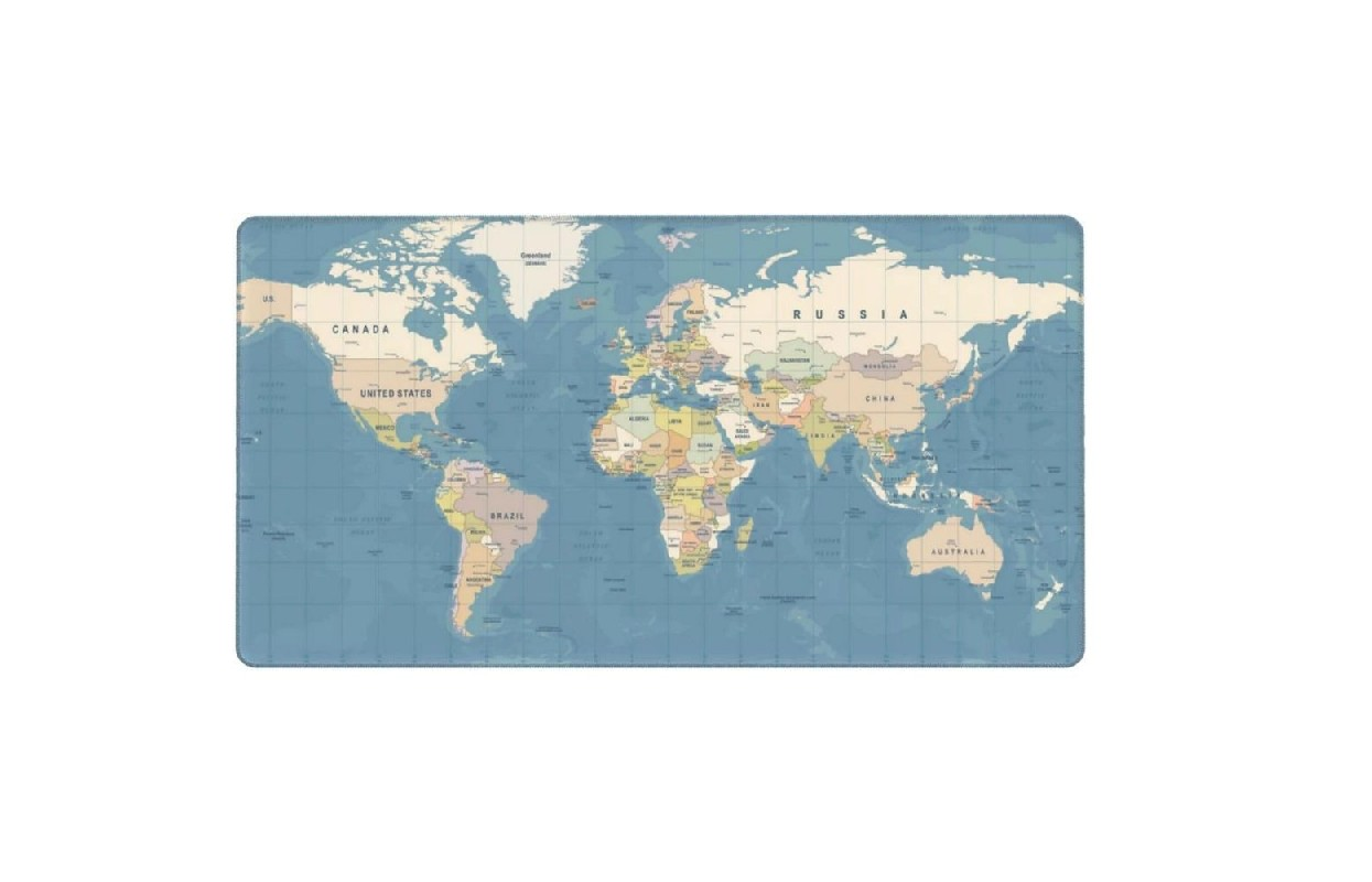 Pelės / klaviatūros kilimėlis World map