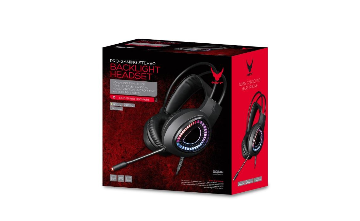 Omega Laisvų rankų įranga VARR GAMING VH8010 su mikrofonu (USB 7.1 FOR PC AND PS5)