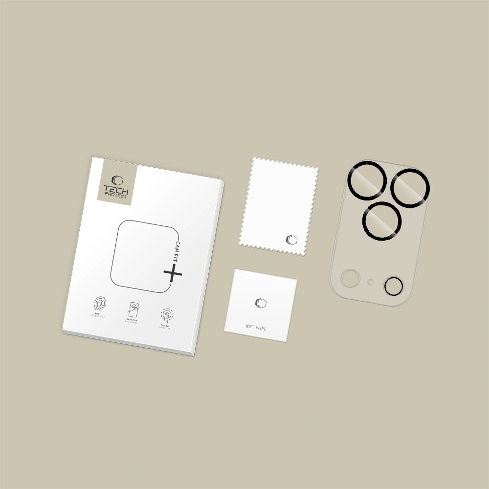 Apsauginis stikliukas kamerai Tech-Protect Cam Fit+ Apple iPhone 17 Pro Max skaidrus - Image 2