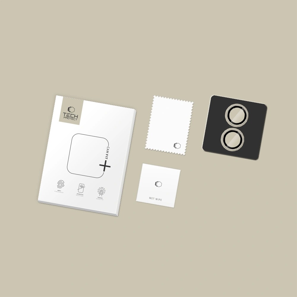 Apsauginis stikliukas kamerai Tech-Protect CamRing Fit+ Apple iPhone 17 skaidrus - Image 2