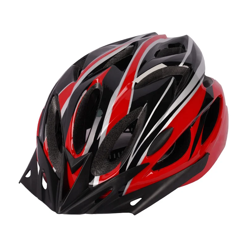 Raudonas WX-016 šalmas paspirtukui ir dviračiui L dydžio 58-61 cm