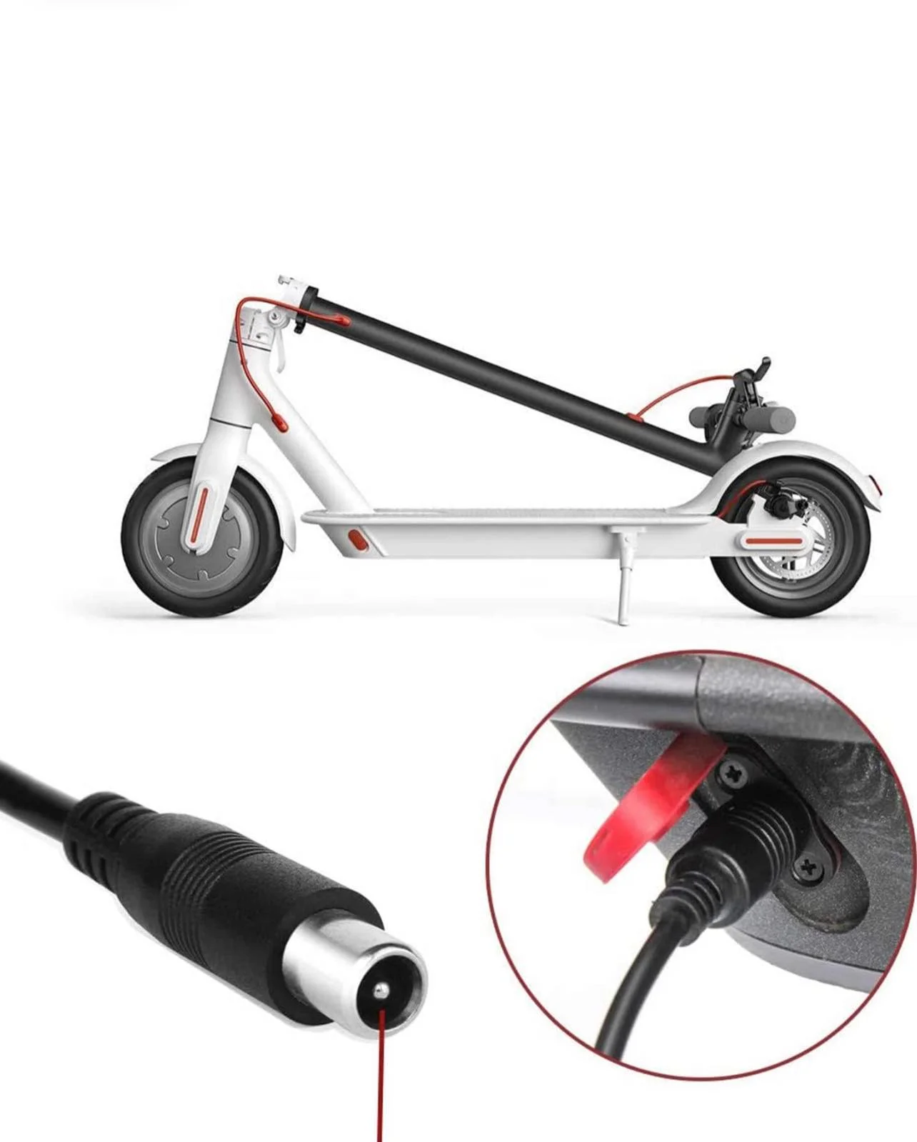 42V 2A įkroviklis Xiaomi M365 PRO PRO2 Essential ir Segway MAX G30 paspirtukams