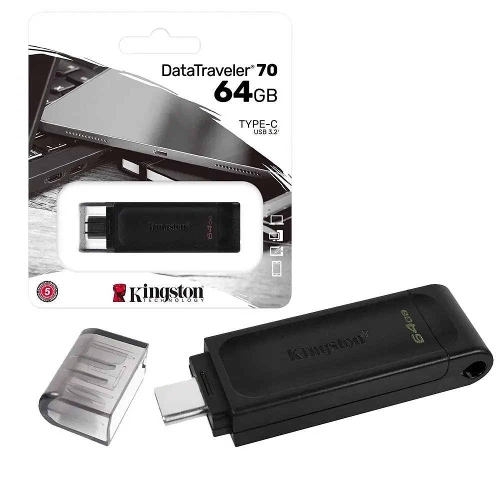 Kingston DataTraveler 70 USB-C 64GB USB 3.2 atmintukas