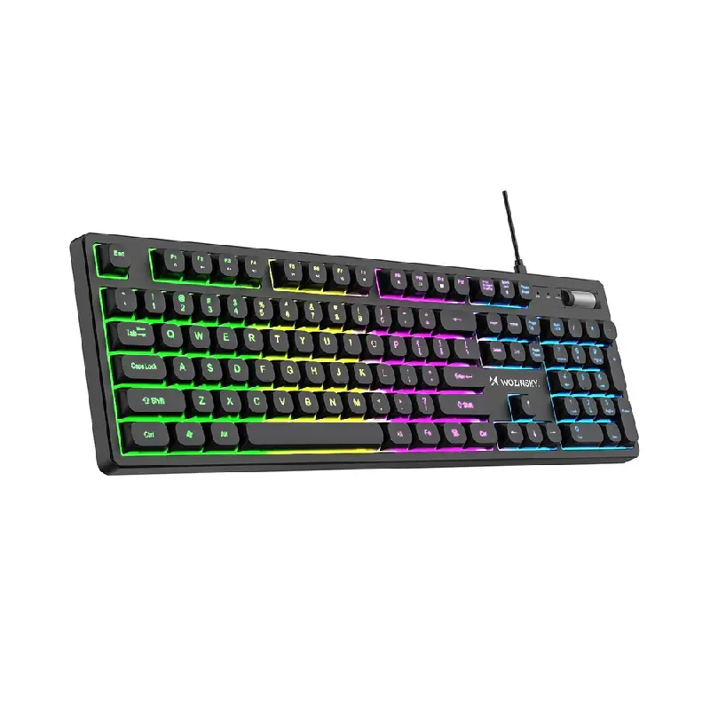Laidinė žaidimų klaviatūra Wozinsky WKG-200 RGB USB juoda
