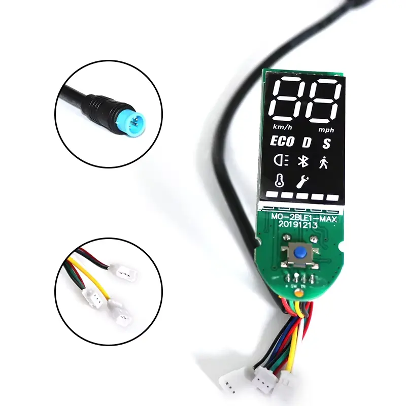 Ninebot MAX G30 ekrano jungtys ir kontaktai dashboard moduliui