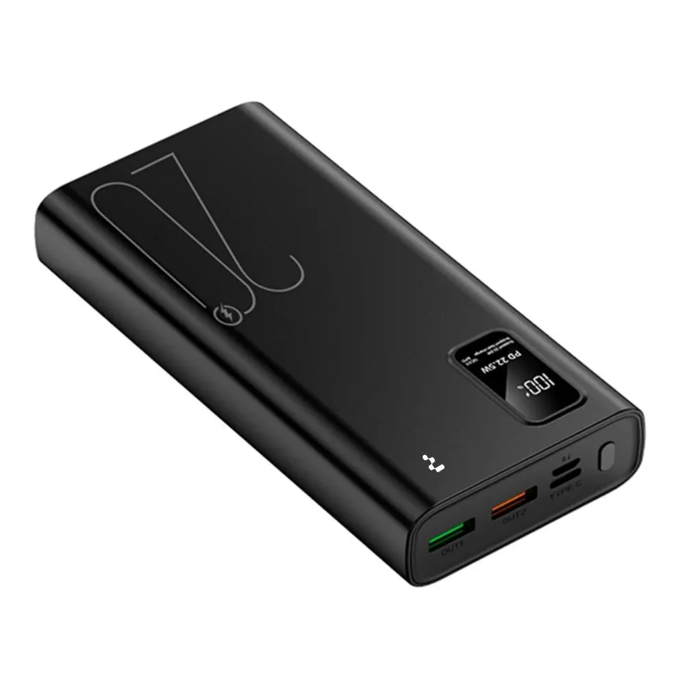 Išorinė baterija Reach RR-H33B 20000mAh 22.5W su LED ekranu