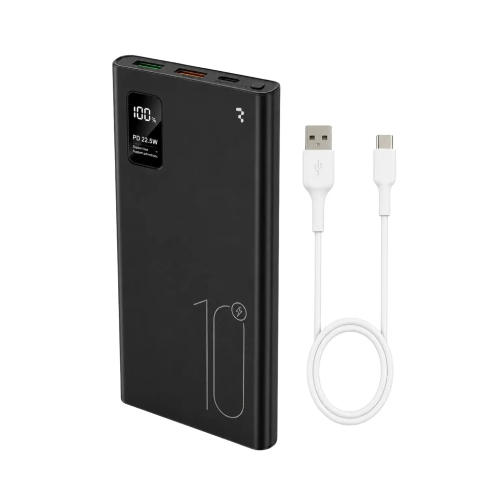 Išorinė baterija Reach RR-H32B 10000mAh 22.5W su skaitmeniniu ekranu
