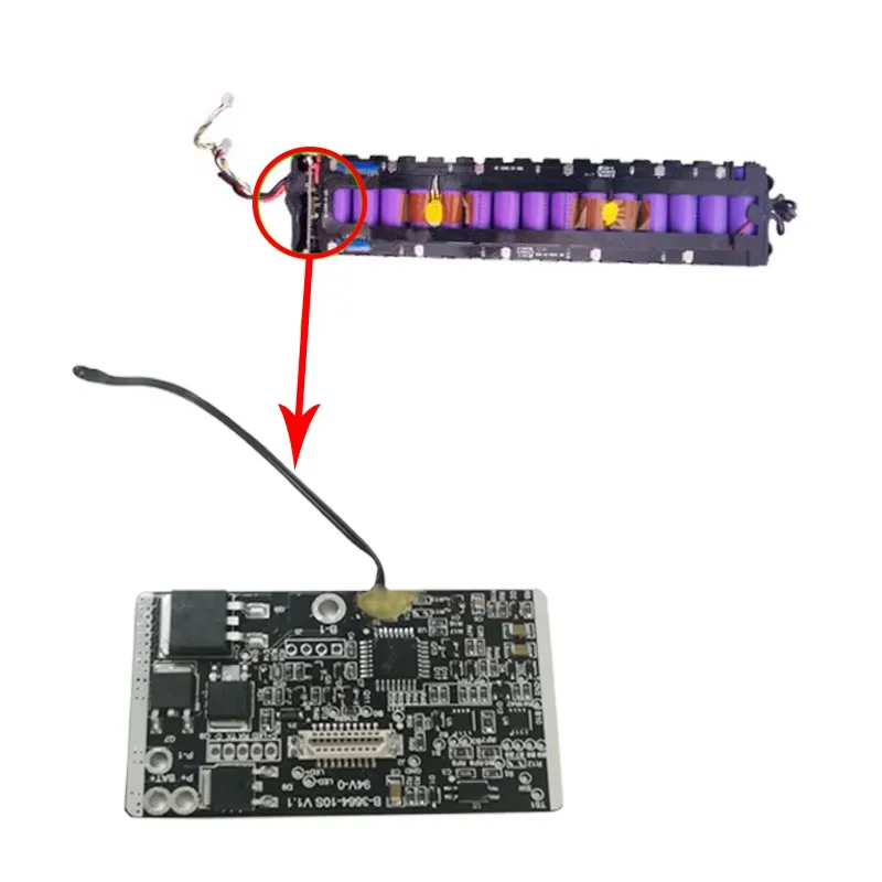 Xiaomi M365 ir 1S baterijos BMS plokštė montuojama akumuliatoriaus bloke