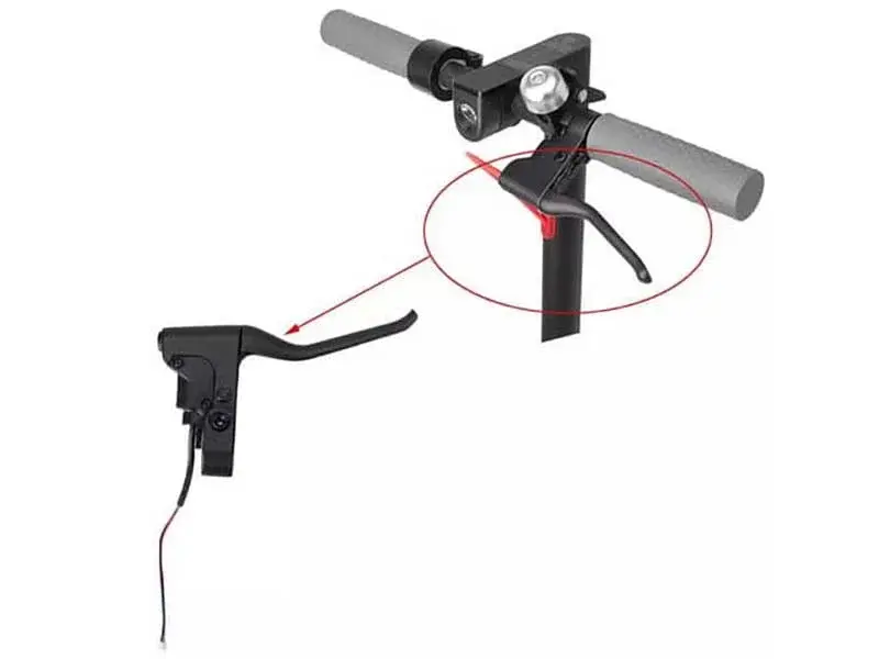 Kairė stabdžių rankenėlė Xiaomi M365 Pro Pro 2 1S Essential ir Ninebot Max G30