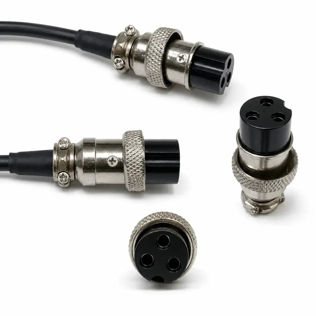 GX16 3 Pin įkroviklio antgalis elektriniam paspirtukui