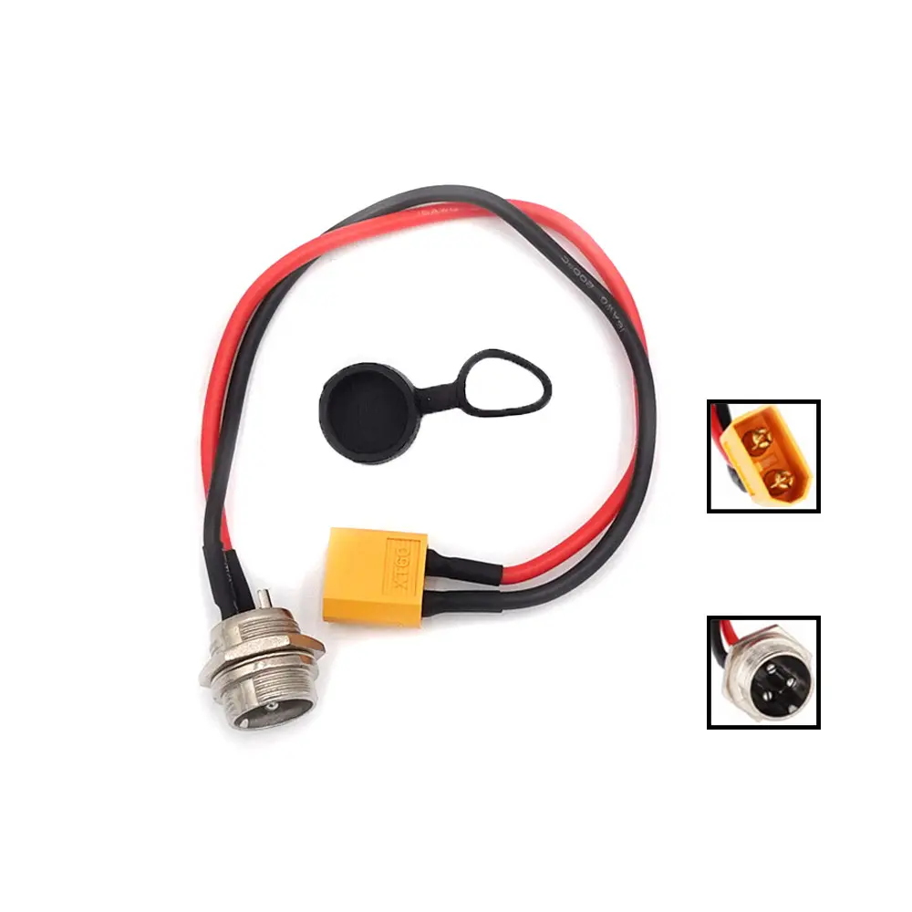 GX16 3 Pin krovimo lizdas su XT60 jungtimi elektriniam paspirtukui