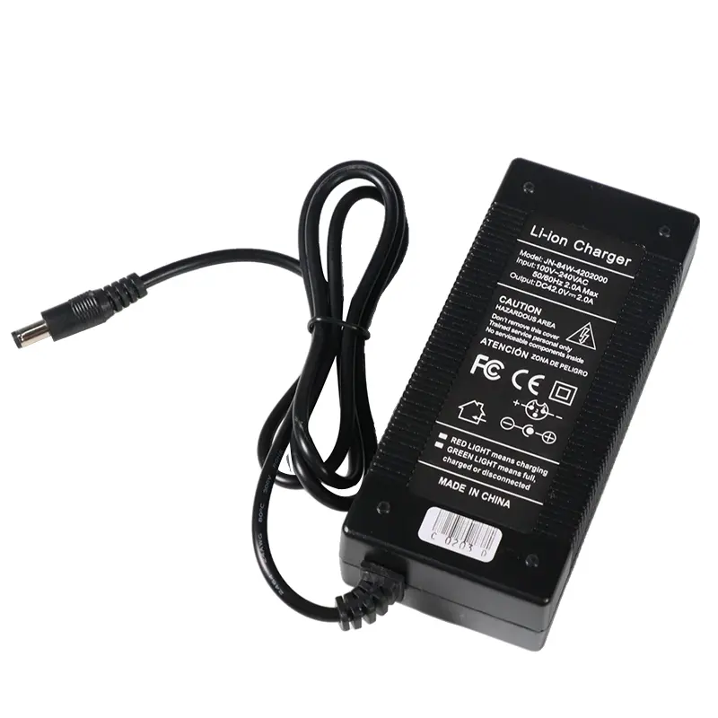 Elektrinio paspirtuko įkroviklis 42V 2A 5.5x2.5 mm 36V baterijoms