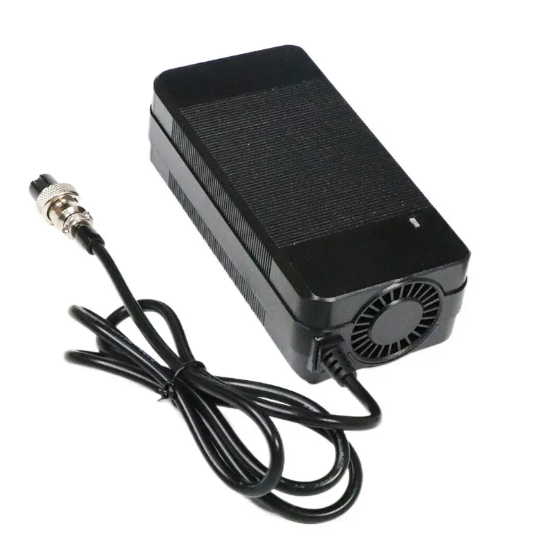 Elektrinio paspirtuko įkroviklis 54.6V 2A GX16 48V akumuliatoriui