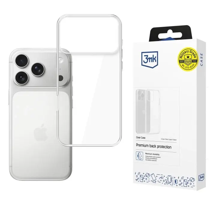 3mk Clear Case skaidrus dėklas Apple iPhone 17 Pro