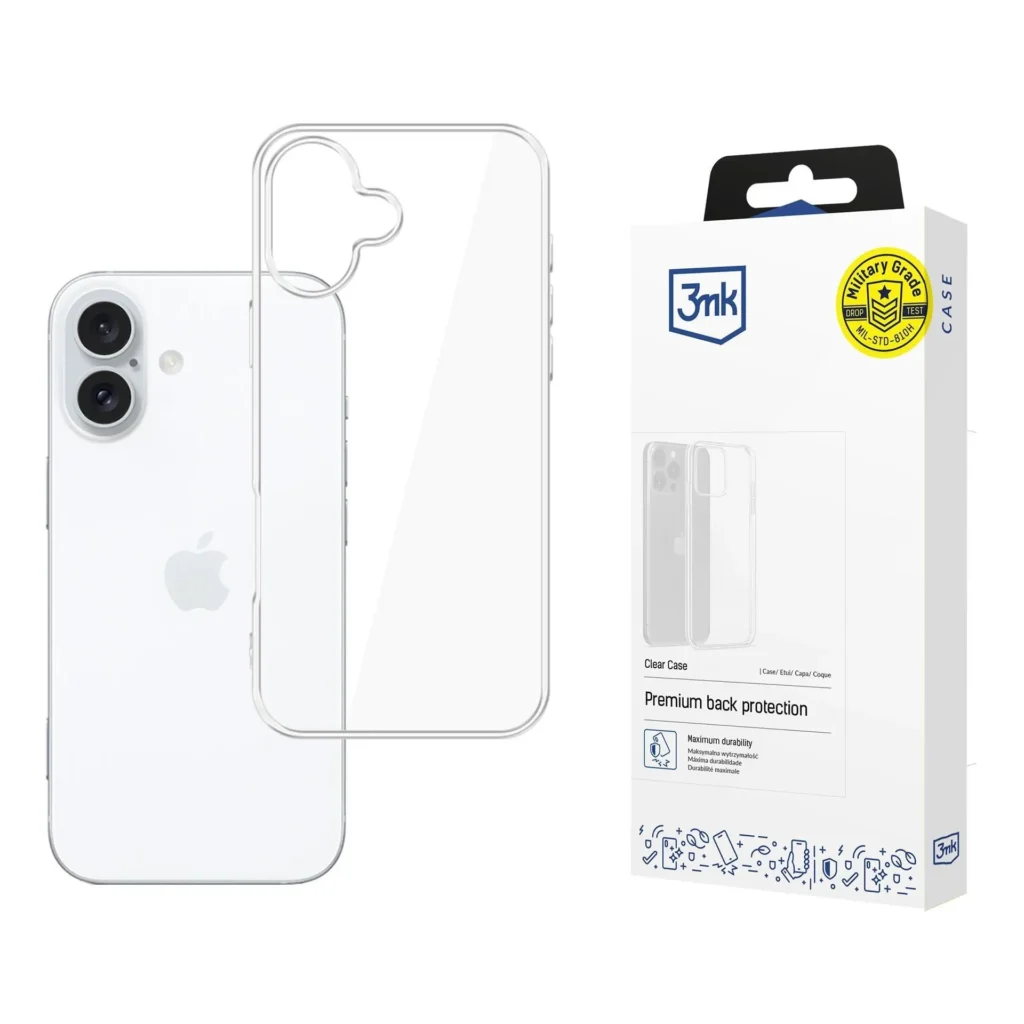3mk Clear Case skaidrus dėklas Apple iPhone 17