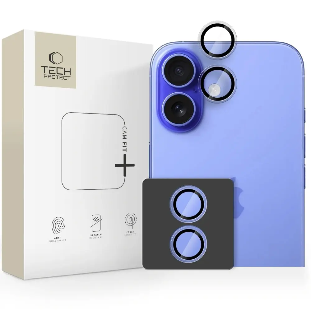 Tech-Protect Cam Fit+ kameros apsauginis stiklas Apple iPhone 17