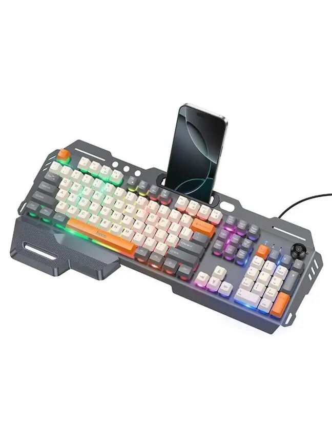 Hoco Gaming DI98 RGB QWERTY klaviatūra su telefono laikikliu