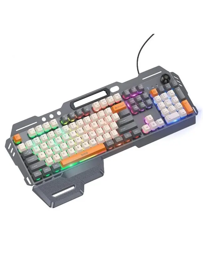 Hoco Gaming DI98 laidinė RGB QWERTY USB klaviatūra juoda
