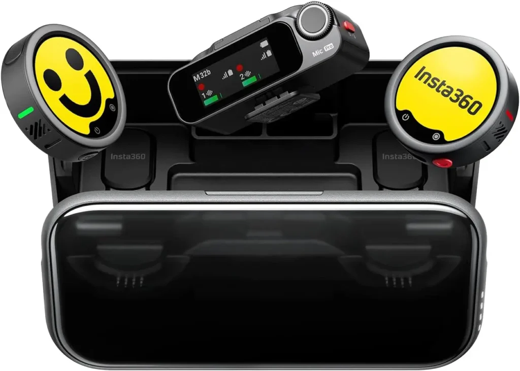 Insta360 Mic Pro belaidžių mikrofonų komplektas 2 TX 1 RX MICPRO01