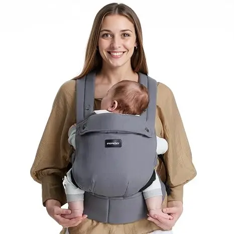 Momcozy BC001 ergonominė kūdikių nešioklė su reguliuojama sėdyne ir galvos atrama