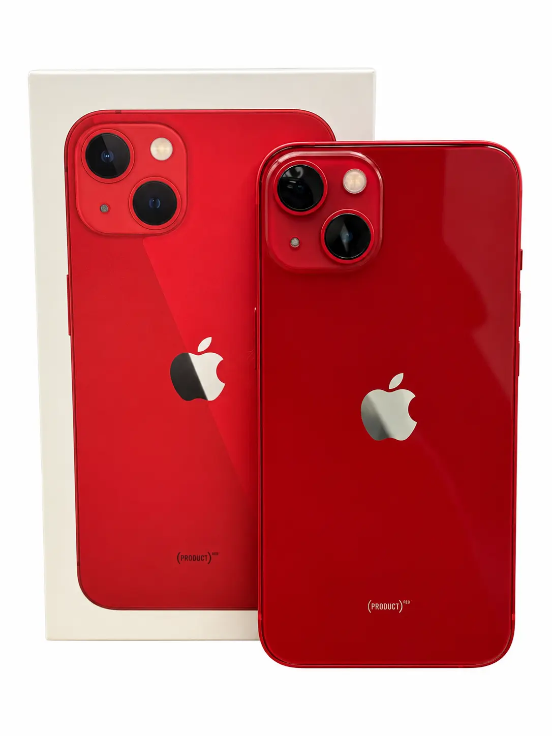 Apple iPhone 13 PRODUCT RED raudonos spalvos galinė dalis ir dviguba kamera